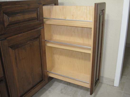 pressed wood cabinetry/counter set
